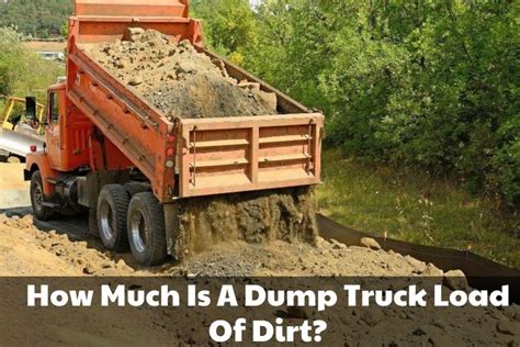 How Much Does A Truck Load Of Dirt Cost?